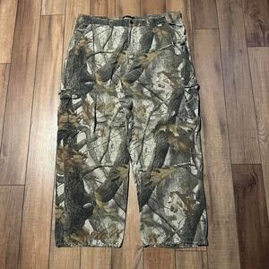 Vintage RealTree Camo Cargo Pants Men's XL Hardwoods‎ Hunter Outdoors